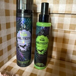 Maleficent Bath & Body Works Fragrance Mist Set - Black and Green
